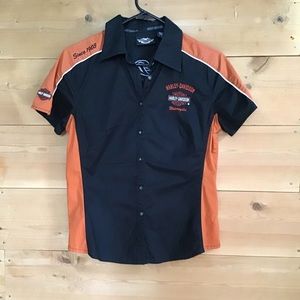 Harley Davidson Short Sleeve Button up